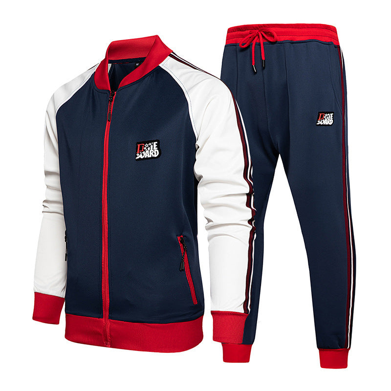 Two-piece set of male tracksuit