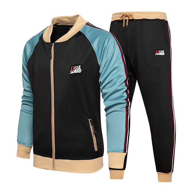 Two-piece set of male tracksuit