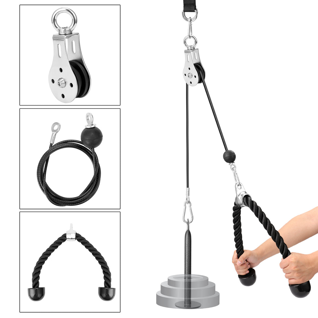 Triceps Pull Rope Fitness