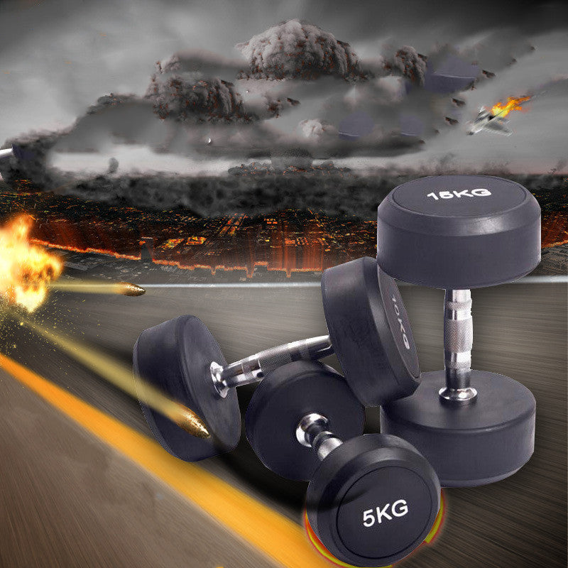 Cast Iron Round Head Fitness Dumbbells