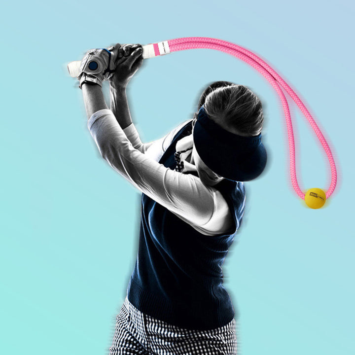 Women's Fitness Rope Swing Training